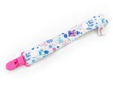 Pacifier Strap / Toy Strap Princess Garden