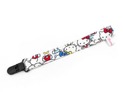 Pacifier Strap / Toy Strap Hello Kitty Red Blue