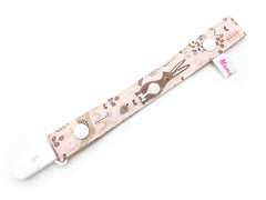 Pacifier Strap / Toy Strap Pink Forest