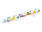 Pacifier Strap / Toy Strap Rainbow Dino