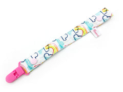 Pacifier Strap / Toy Strap Rainbow Bright