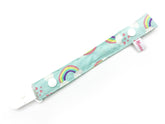 Pacifier Strap / Toy Strap Rainbow Mint