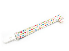 Pacifier Strap / Toy Strap Rainbow Stars