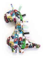 Rattle Dinosaur Marvel Vintage Grid