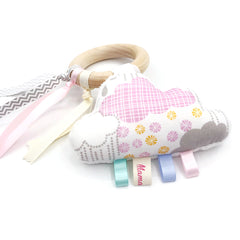 Teether Ring Pink Cloud Sparky