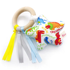 Teether Ring Rainbow Dino