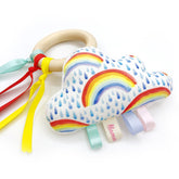Teether Ring Rainbow Drops