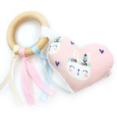 Teether Ring Tribal Bunny