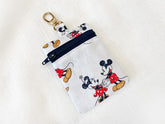 Zippy Pouch Mickey Minnie Date White