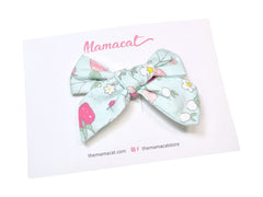 Bow Headband / Hair Clip Strawberry Garden