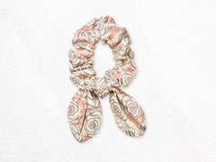Bunny Scrunchie Rose Gold Roses
