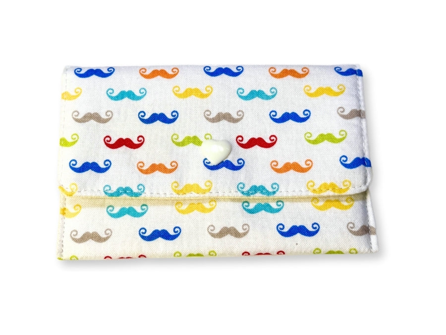 Card Wallet Rainbow Moustache