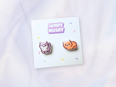 Chubby Cats Ear Studs