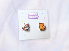 Ginger Cats Ear Studs