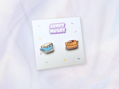 Meow Meow Breakfast Ear Studs