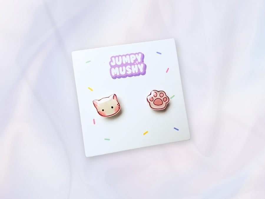 Meow & Paw Ear Studs