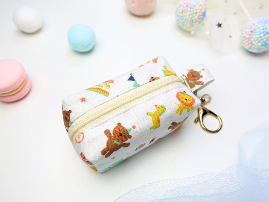 [LAST PIECE] Mini Poofy Pouch Circus Friends