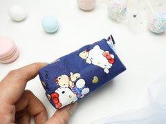 [LAST PIECE] Mini Poofy Pouch Hello Kitty Navy Gold