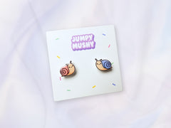 Mr Snail Ear Studs
