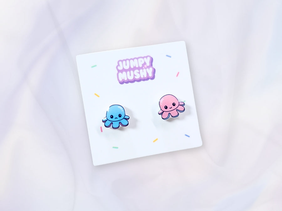 No No Octopus Ear Studs