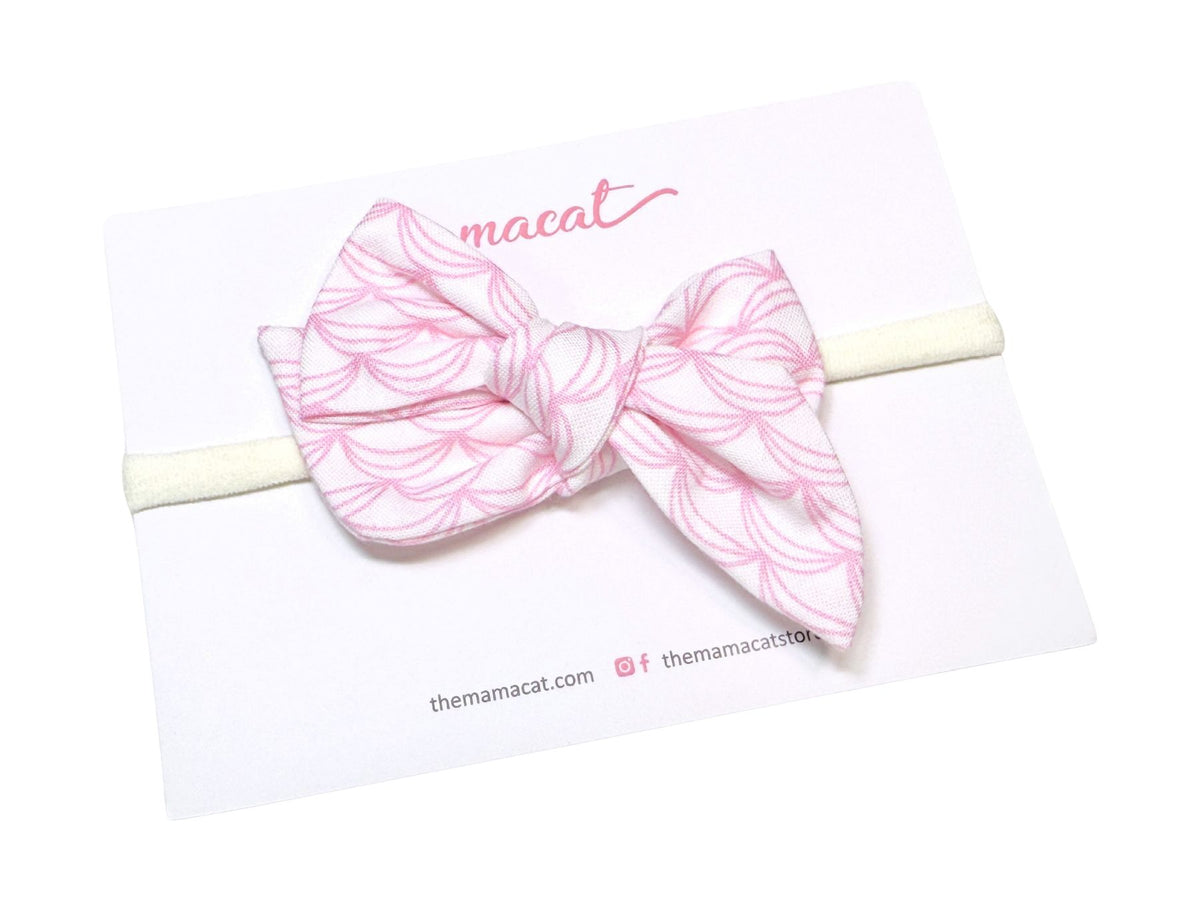 [LAST PIECE] Bow Headband Pink Waves