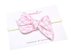 [LAST PIECE] Bow Headband Pink Waves