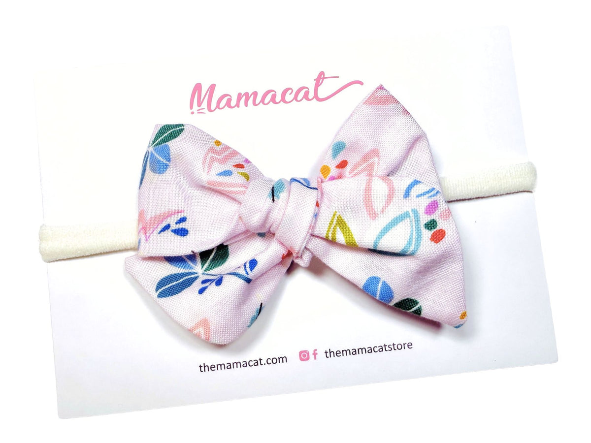 Bow Headband Summer Pink