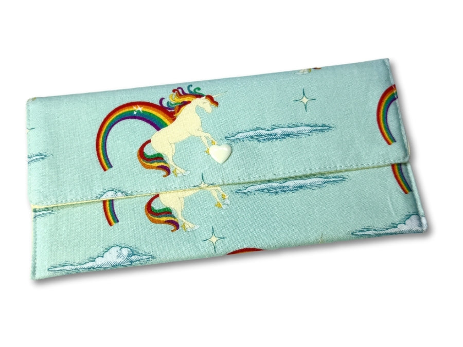 [LAST PIECE] Vintage Teal Unicorn Cash Wallet