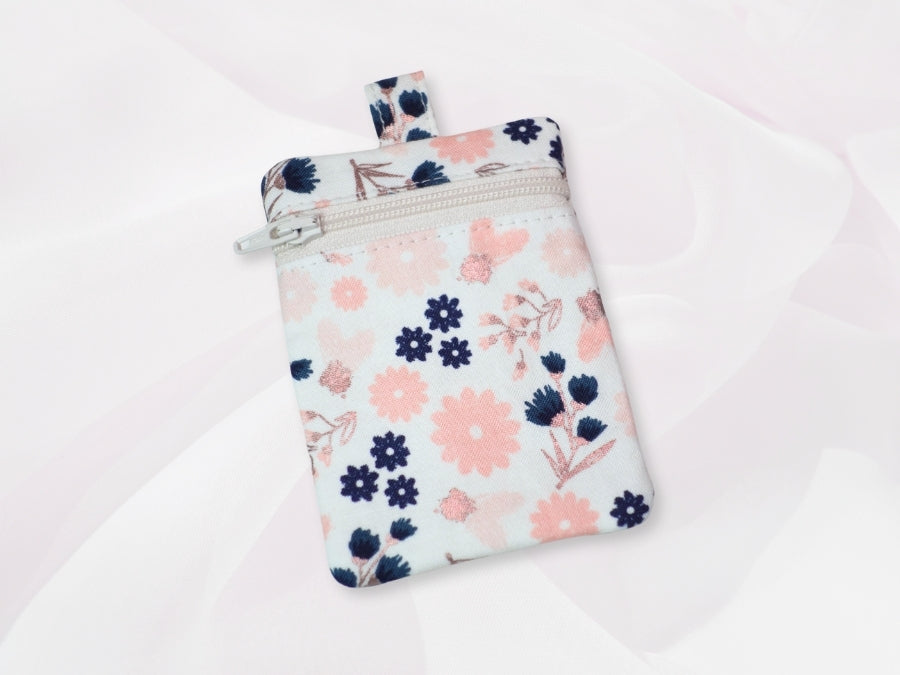 Zippy Pouch Rose Gold Floral
