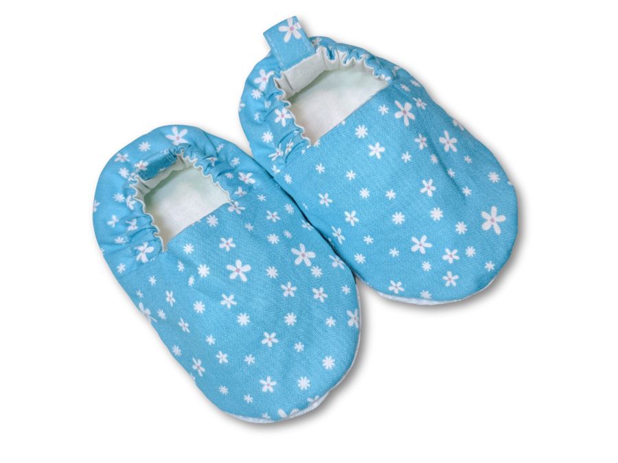 [CLEARANCE] Turquoise Daisy Booties