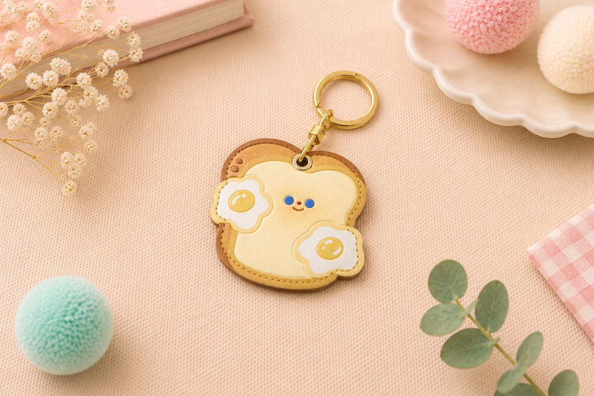 Eggs & Toast Bag Charm Buddy