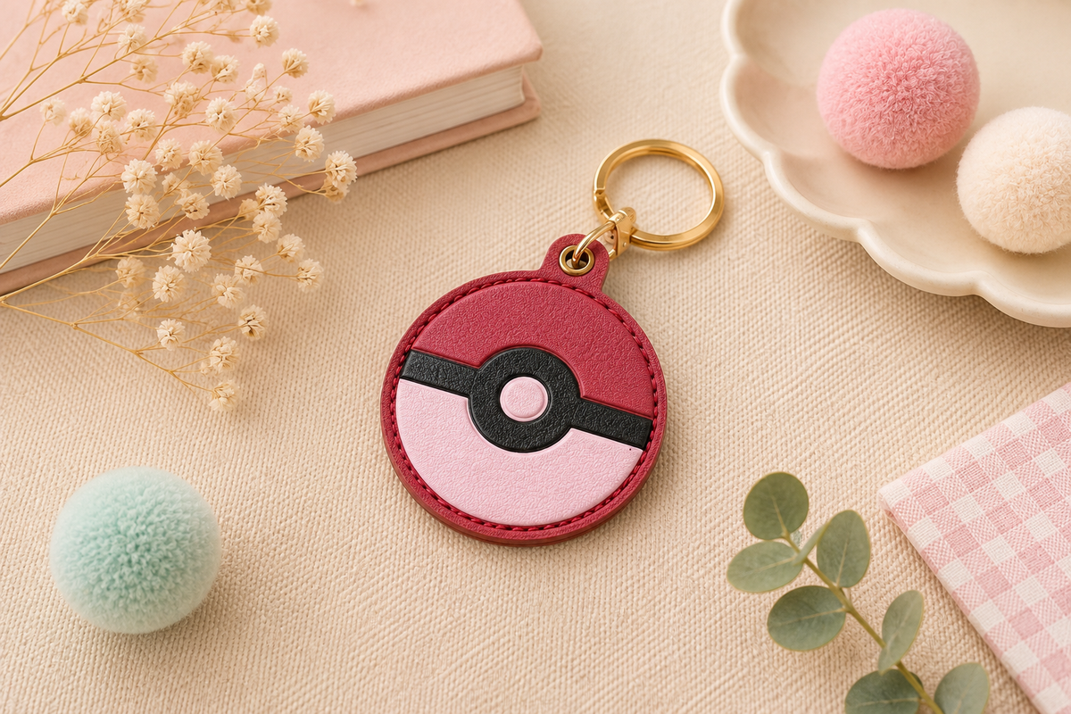 Red & White Ball Bag Charm Buddy