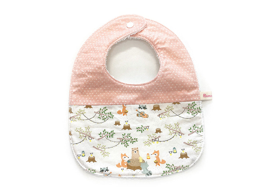 [LAST PIECE] IN-STOCK Round Bib Forest Gathering Coral