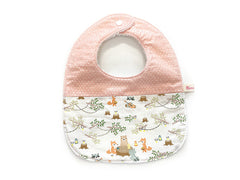 [LAST PIECE] IN-STOCK Round Bib Forest Gathering Coral