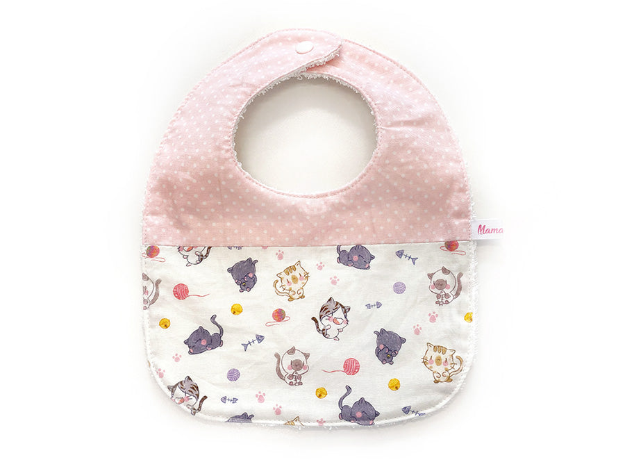 IN-STOCK Round Bib Kitty Playtime