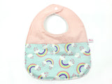 IN-STOCK Round Bib Rainbow Mint