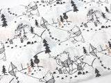 PRE-ORDER Minky Blanket Pooh Forest Grey
