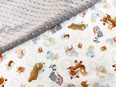 Minky Blanket Snow Fight