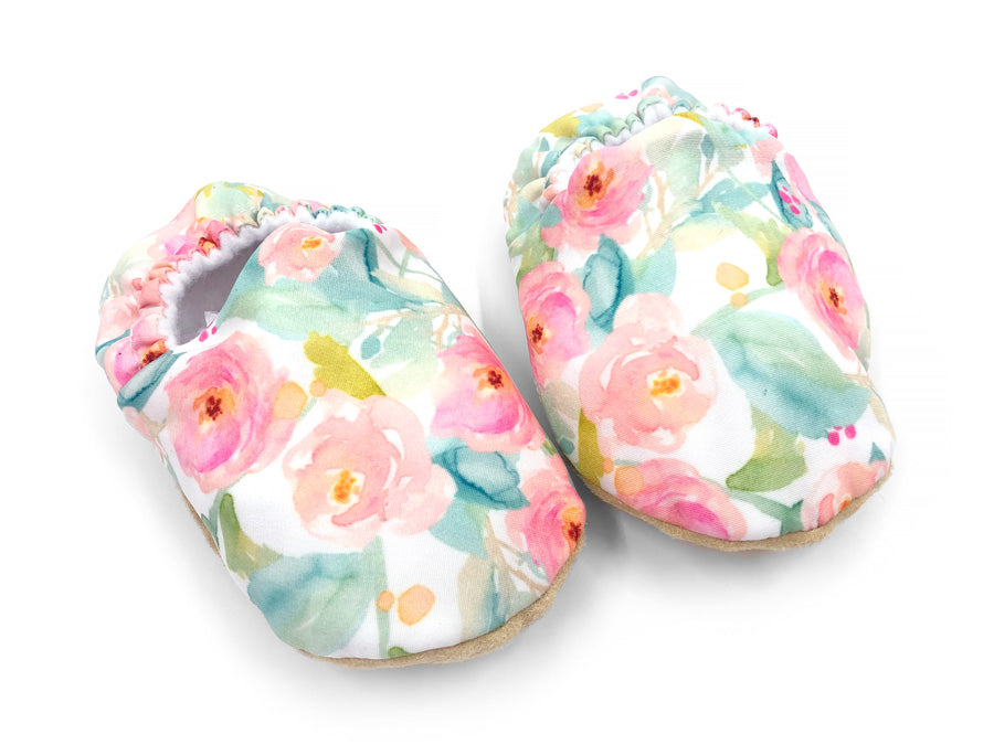 Watercolour Floral Booties