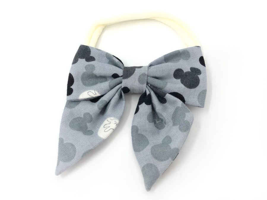 [LAST PIECE] Bow Headband Mickey Grey