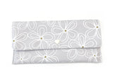 PRE-ORDER Fabric Wallet Petal Sketch Grey