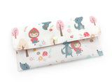 PRE-ORDER Fabric Wallet Red Riding Hood Smiley Wolf