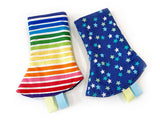 PRE-ORDER Drool Pads Rainbow Stripes