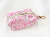 PRE-ORDER Mini Poofy Pouch Neon Pink Floral