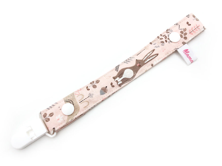 Pacifier Strap / Toy Strap Pink Forest