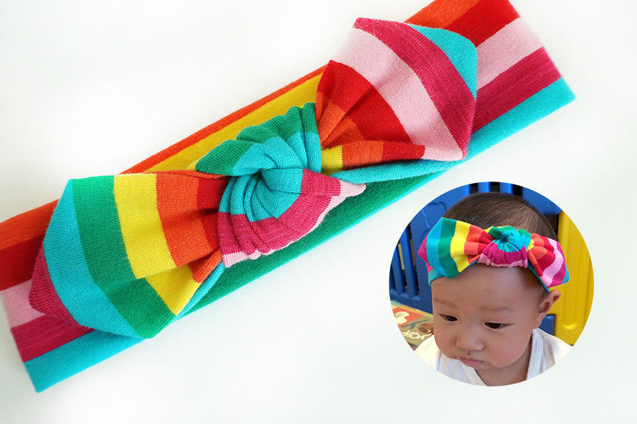 Notty Headband Rainbow Stripes