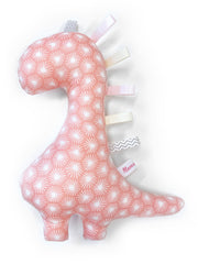 IN-STOCK Rattle Dinosaur Pink Star Rays