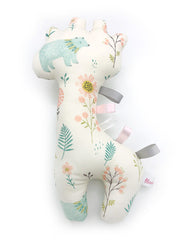 PRE-ORDER Rattle Giraffe Coral Forest