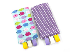 [CLEARANCE] Straight Drool Pads Piggy Blue