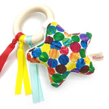 Teether Ring Hungry Caterpillar Dots